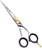 Professional Barber Hair-cutting Scissors  Shears - 65 Inches Long Adjustable Tension and Finger Inserts Sharp Blades for Easy Hairstyling and Trimming in the Home or Barbershop 100 Stainless Steel Resists Tarnish and Rust Easy to Disinfect - By Utopia Care