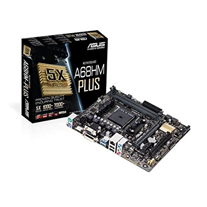 Asus A68HM-PLUS AMD A68 DDR3 USB 3.0 Micro ATX HDMI Motherboard - Socket FM2