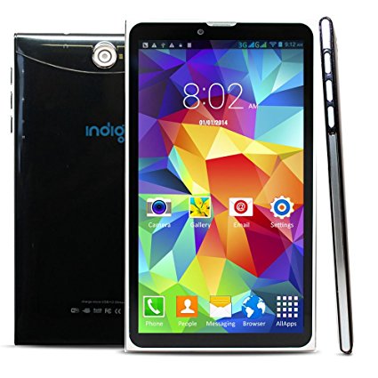 2-in-1 Android 6.0 Marshmallow Tablet & Phone   Bluetooth   Google play   Dual Camera (Black)
