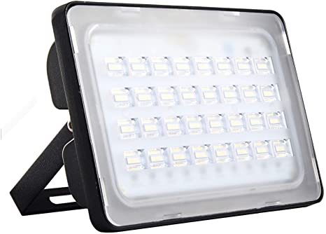 Catinbow 100W LED Flood Light Outdoor, IP65 Waterproof Outside Flood Lights, 10000LM 3200K Warm White Outdoor Security Lights for Garden Landscape Floodlights [Energy Class A ]