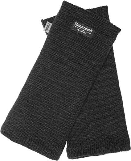 EEM Ladies knit wrist warmers MAYA with Thinsulate thermal Insulation