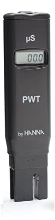 Hanna Instruments HI98308 Water Purity Tester, 0.0 to 99.9 mS/cm, 0.1 mS/cm Resolution, +/-2% Accuracy