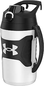 Under Armour Sports Water Jug, 64oz Insulated Water Bottle w/Handle, Half Gallon, Fence Hook, Leak Resistant, Baseball, Football & More