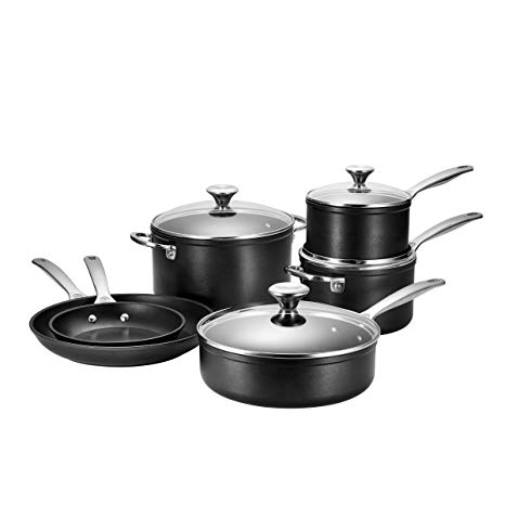 Le Creuset TNS0010 10 Piece Toughened Nonstick Cookware Set