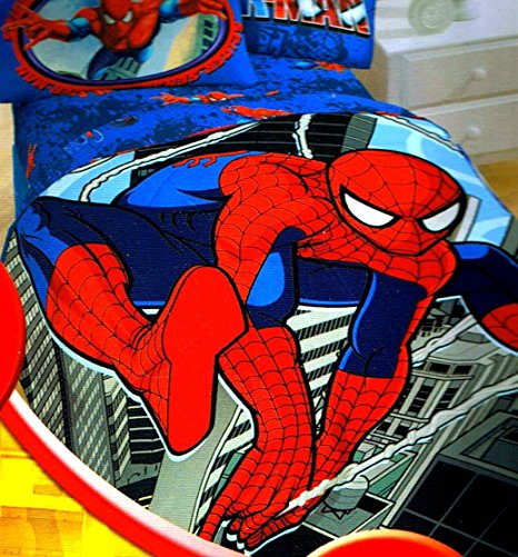 Spiderman Super Plush Twin / Full Micro Raschel Bed Blanket - 62" X 90"