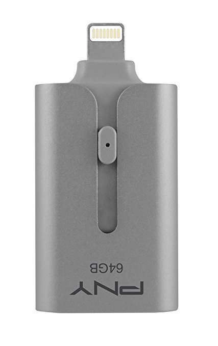 PNY 64GB Duo-Link USB 3.0 Flash Drive for Apple iPhone & iPad - P-FDI64GOTGAMG3-GE