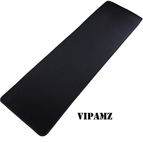 Vipamz® Extended Xxxl Gaming Mouse Pad - 36"x12"x0.12" Dimension - Portable with Extended XXL Size - Non-slip Rubber Base - Special Treated Textured Weave with Precision Control (black)
