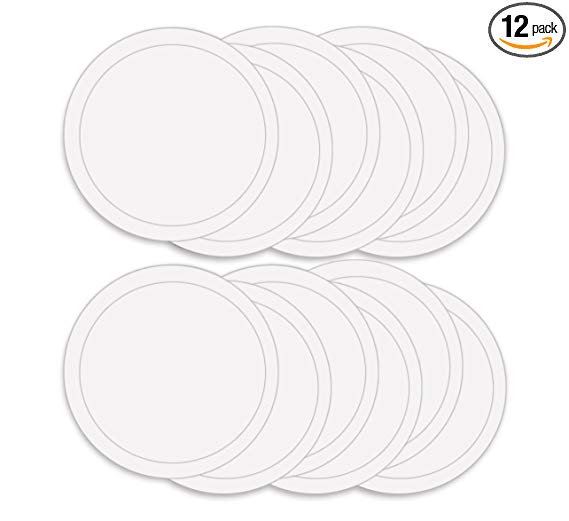 ABN Paint Mixing Cup Lids, 12 Pack – Clear Plastic 32oz Ounce (1qt Quart) Lids