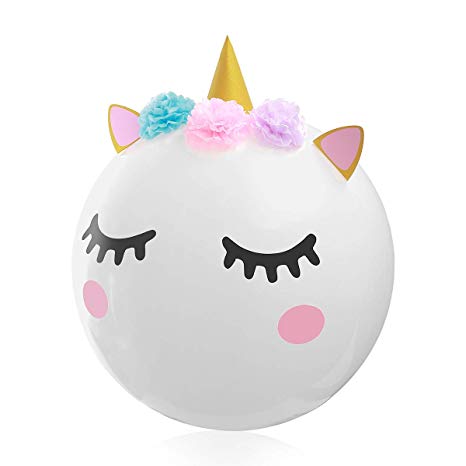 Unicorn Balloons for Unicorn Party Supplies & Decoration, 36 Inches Super Large DIY Balloon for Children’s Birthday Party Baby Shower Wedding, Cute Balloon for Unicorn Theme Party 1 Pack