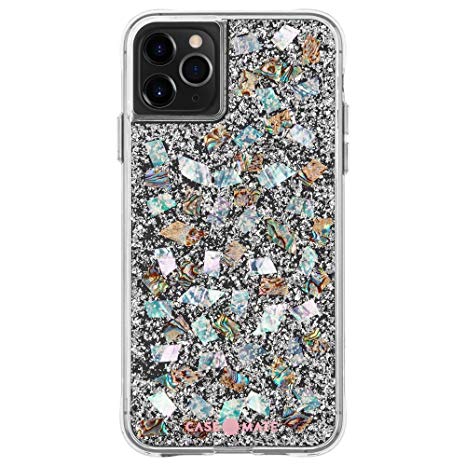 Case-Mate - iPhone 11 Pro Max Case - Karat - Real Mother of Pearl & Silver Elements - 6.5 - Mother of Pearl