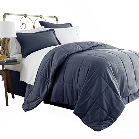 Michael Anthony 8 Pc Queen Bed in a Bag- Navy