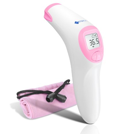 Etekcity Non-contact Infrared Forehead Thermometer FDA CE Certificated with Fever Alarm and Silence Function Both Body and Object Temperature Measurement