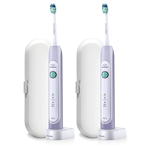 Philips Sonicare Healthy White Electric Toothbrush, Lavender, 2 Count