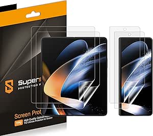 Supershieldz (2 Pack) Designed for Samsung Galaxy Z Fold 5 5G (2 Main Screen and 2 Front Screen) Screen Protector, High Definition Clear Shield (TPU)