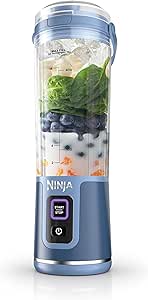 Ninja Blast Portable Blender, Cordless, 18oz. Vessel, Personal Blender for Shakes & Smoothies, BPA Free, Leakproof Lid & Sip Spout, USB-C Rechargeable, Dishwasher Safe Parts, Navy/Denim Blue, BC151ND