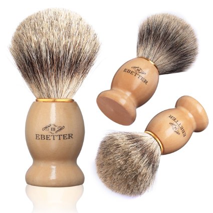 eBetter® 100% Pure Badger Shaving Brush - The Best Shaving Brush of Your Life, Make Your Shaving Experience More Enjoyable!!!