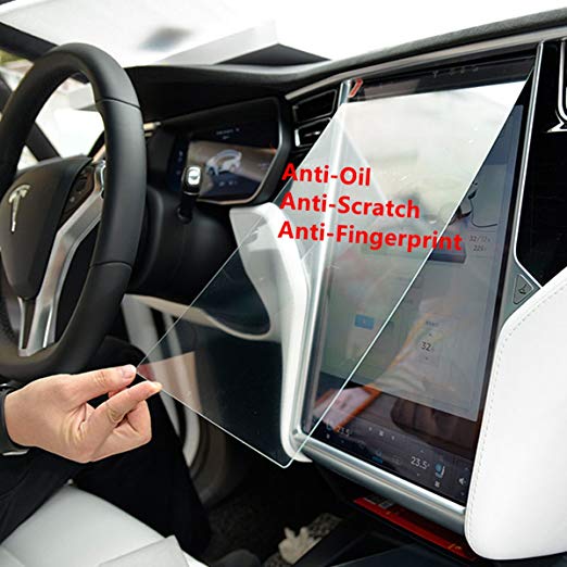 TeslaHome Car Tempered Glass Touch Screen Protector for All Tesla Model S and Model X , 9H Anti-scratch and Shock Resistant