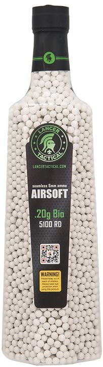 Lancer Tactical Airsoft 5100 RDS 0.20g Biodegradable BBS - White