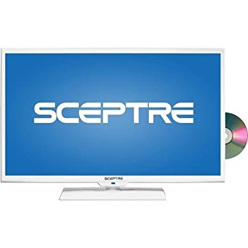 Sceptre 32" 720p 60Hz Class LED HDTV with Built-In DVD Player, White