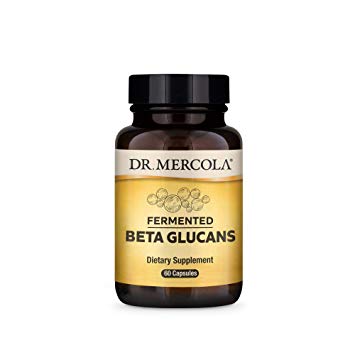 Dr. Mercola Fermented Beta Glucans Dietary Supplement, 30 Servings (60 Capsules), Non GMO, Soy Free, Gluten Free