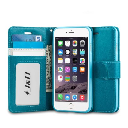 iPhone 6S Plus Case iPhone 6 Plus Case JampD Wallet Stand iPhone 6S Plus Wallet Case Heavy Duty Protective Shock Resistant Wallet Case for iPhone 6S Plus 2015 iPhone 6 Plus 2014