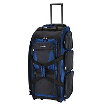 Travelers Club 30" "Xpedition" SEVEN Pocket 2-Tone Standing and Rolling Duffel