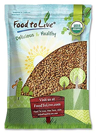 Organic Buckwheat Kasha (Grechka, Toasted Whole Groats, Non-GMO, Kosher, Bulk) by Food to Live — 10 Pounds