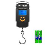 Etekcity Digital Postal Hook Fishing Scale Backlit LCD Display 2 AAA Batteries Included 110lb50kg