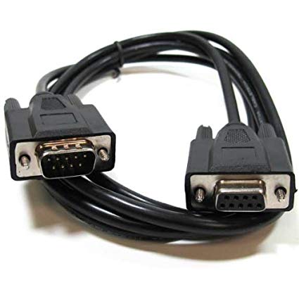 SF Cable 3 ft DB9 M/F Serial RS232 Extension Cable Black