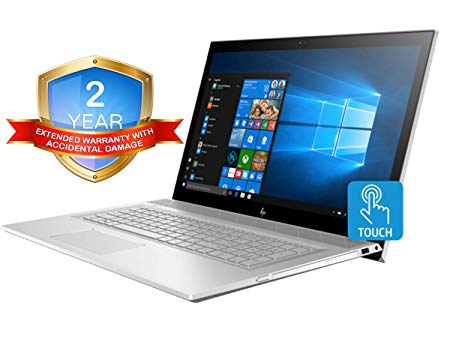 HP Envy 17t Touch Laptop (Intel i7-8550U Quad-Core, 16GB RAM, 4TB Sata SSD, 17.3" FHD (1920x1080) Touchscreen, GeForce MX150 4GB, DVD, Win 10 Home) Two Year Warranty and Accidential Damage