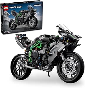 LEGO Technic Kawasaki Ninja H2R Motorcycle Toy for Build and Display, Kid's Room Décor, Collectible Building Set for Boys and Girls Ages 10 and Up, Scale Model Kit for Independent Play, 42170