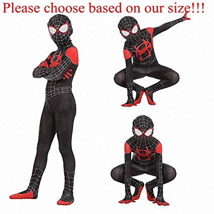 Spiderman Into The Spider-Verse Kids Bodysuit Miles Morales Spiderman Costume