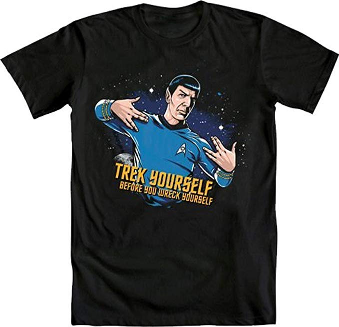 Star Trek Spock Treck Yourslef Before Wreck Adult T-Shirt