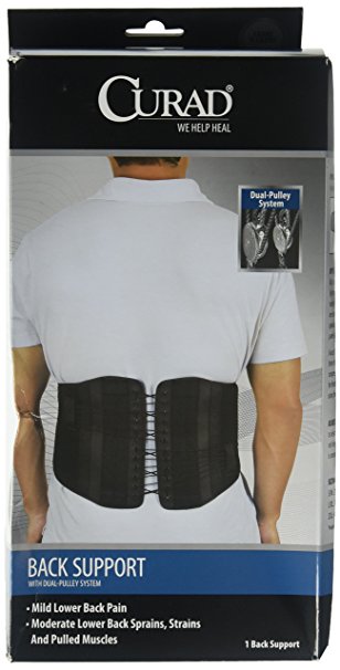 Curad Back Support with Dual-Pulley System, Large/X-Large