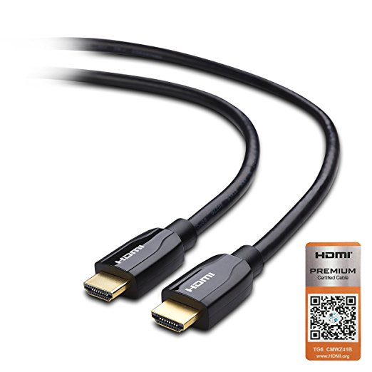 Cable Matters [Certified] Premium HDMI Cable with 4K HDR Support in Black - 3 Feet