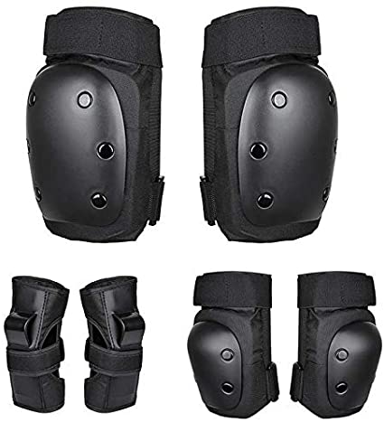 Eseewin Protective Gear Knee Pads, Elbow Pads, Wrist Pads for kid children teenager adult for Rollerblading, Skating, Skateboard, Scooter, Biking, Cycling