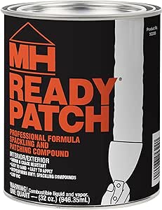 Zinsser MH Ready Patch Low VOC Spackling & Patching Compound, Quart,Off White