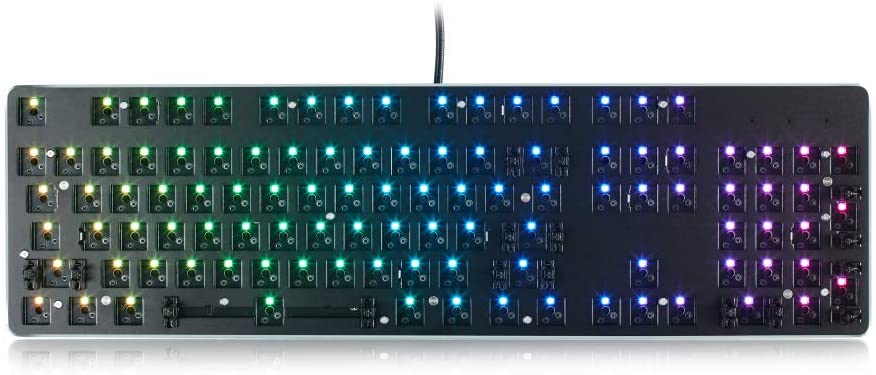 Glorious Modular Mechanical RGB Keyboard TKL/Tenkeyless (Gaming) … (Full Barebone (Version 3.0))