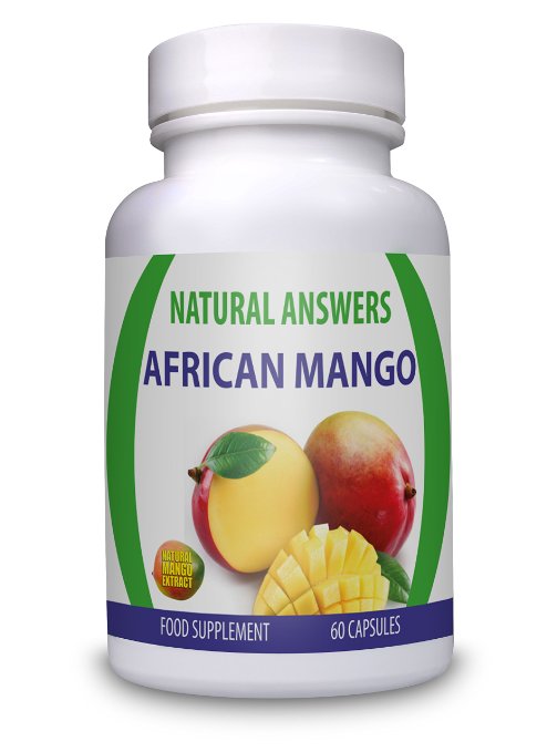 African Mango 1200mg Slimming Tablets by Natural Answers - Pure Appetite Suppressant Formula - High Quality Dietary Supplement - Maximum Strength Natural Fat Burning Supplement Pills - Quick Weight Loss Assistance Fat Burning Supplement - One Month Supply - Diet Pill - Two Daily Servings To Support Healthy Weight Loss - UK Manufactured