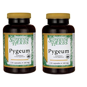 Swanson Pygeum (Standardized) 100 mg 120 Caps 2 Pack