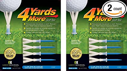 4 Yards More Golf Tees - Blue "Driver Tee" - 3 1/4" (2 Count)