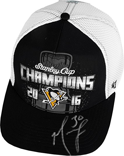 Matt Murray Pittsburgh Penguins 2016 Stanley Cup Champions Autographed Locker Room Cap - Fanatics Authentic Certified