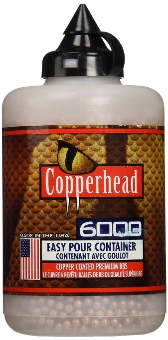Crosman Copperhead 6000 Copper Coated BBs Cal. 4.5mm in a Bottle