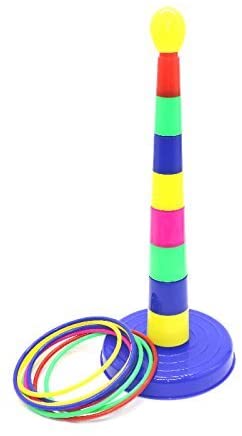 IDS 18" Colorful Plastic Sport Ring Toss Game Set