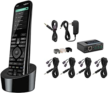 Logitech Harmony 950 Infrared Remote Control Bundle with Remote Control Closed Cabinet Extender(2 Items)