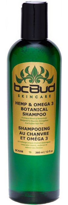 Sulfate Free Hemp / Omega 3 Botanical Shampoo, Natural, 12oz
