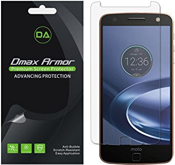 [6-Pack] Dmax Armor Motorola Moto Z Force Droid Anti-Glare & Anti-Fingerprint (Matte) Screen Protector - Lifetime Replacements Warranty -Retail Packaging