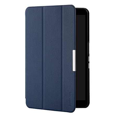 EasyAcc Samsung Galaxy Tab A 10.1 Case, EasyAcc Ultra Slim Lightweight with Stand / Auto Sleep Wake-up Function Cover Smart Case for Samsung Galaxy Tab A 10.1 SM-T580N/ SM-T585N (Top Premium PU Leather, Folded Cover Design, Dark Blue)