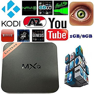 MXQ tv box,leelbox,android tv box,Kodi Pre installed Amlogic S805 Quad Core Android 4.4 better than cs918,Q7,M8,MX,Smart tv box