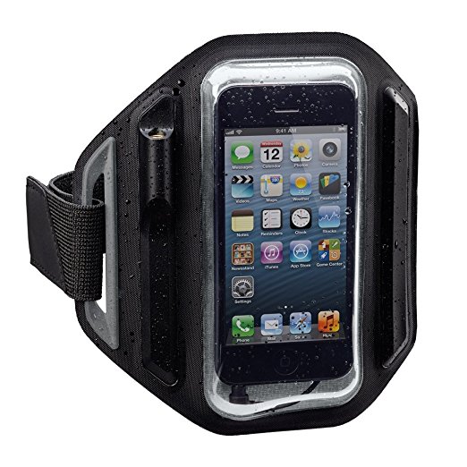X-1 (Powered by H2O Audio) MM-AB1 Momentum Weatherproof Armband for iPhone 4/5 (Black)